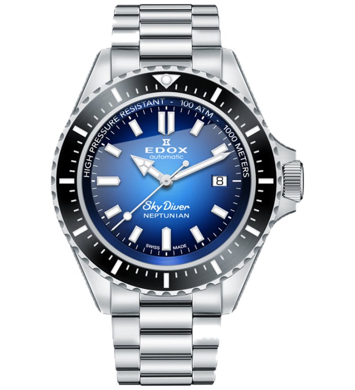 EDOX SKYDIVER NEPTUNIAN EDITION AUTOMATIC 44MM MEN'S 80120 3NM BUIDN