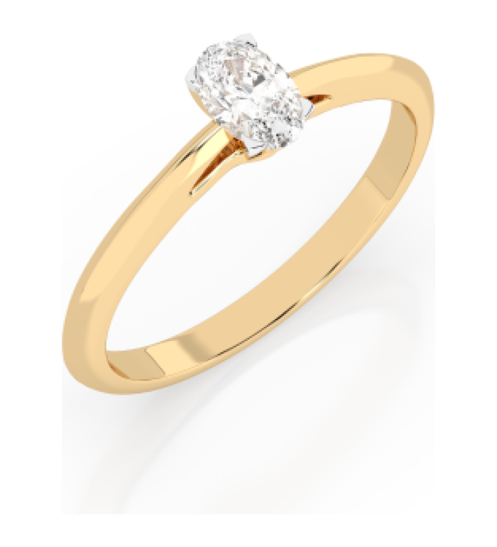 Cara пръстен с диамант 0.40 ct GIA сертификат K101-10190Y OV