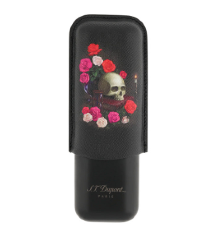 Калъф за 2 пури S.T.Dupont 2 Cigar Case Memento Mori 183494