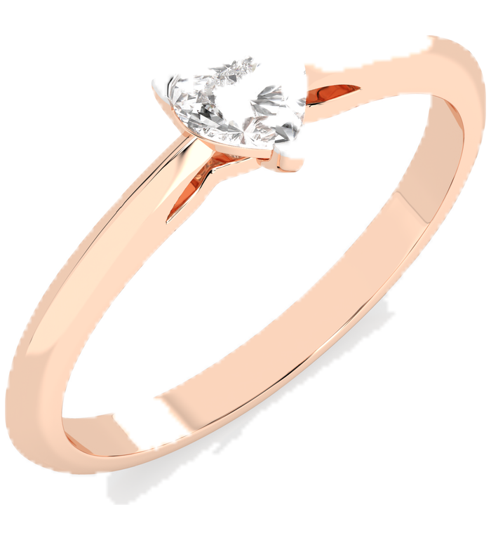 CARA Златен пръстен с диамант 0.30 ct GIA сертификат K101-10190R  HRT
