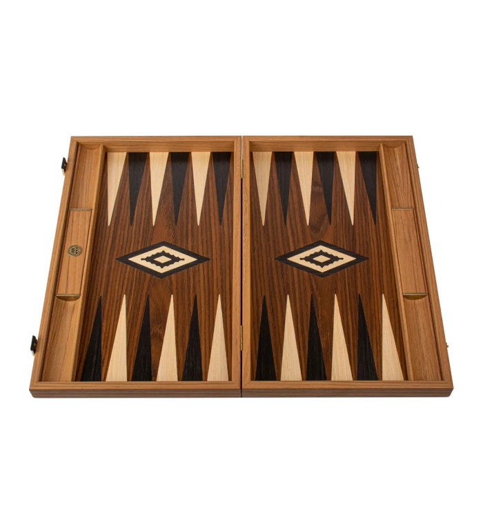 BACKGAMMON FOR GAME MANOPOULOS - AMERICAN WALNUT, 61X48 CM