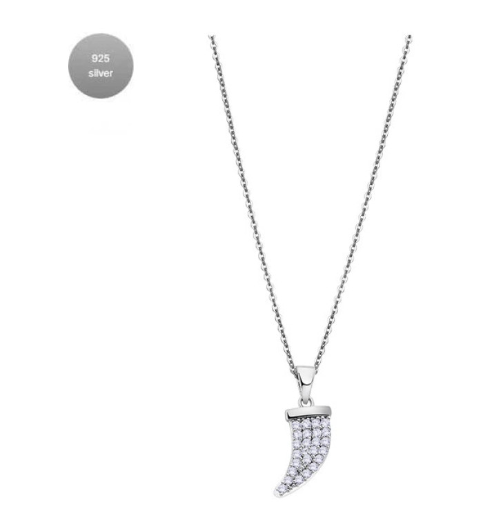 LOTUS SILVER TRENDY SILVER NECKLACE LP3063-1/1