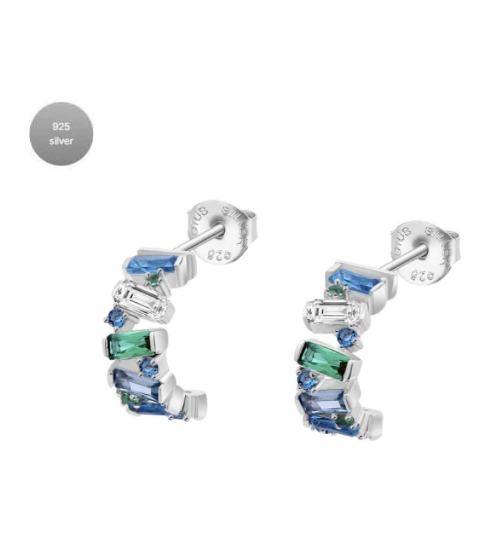 LOTUS SILVER SILVER EARRINGS LP3583-4/2