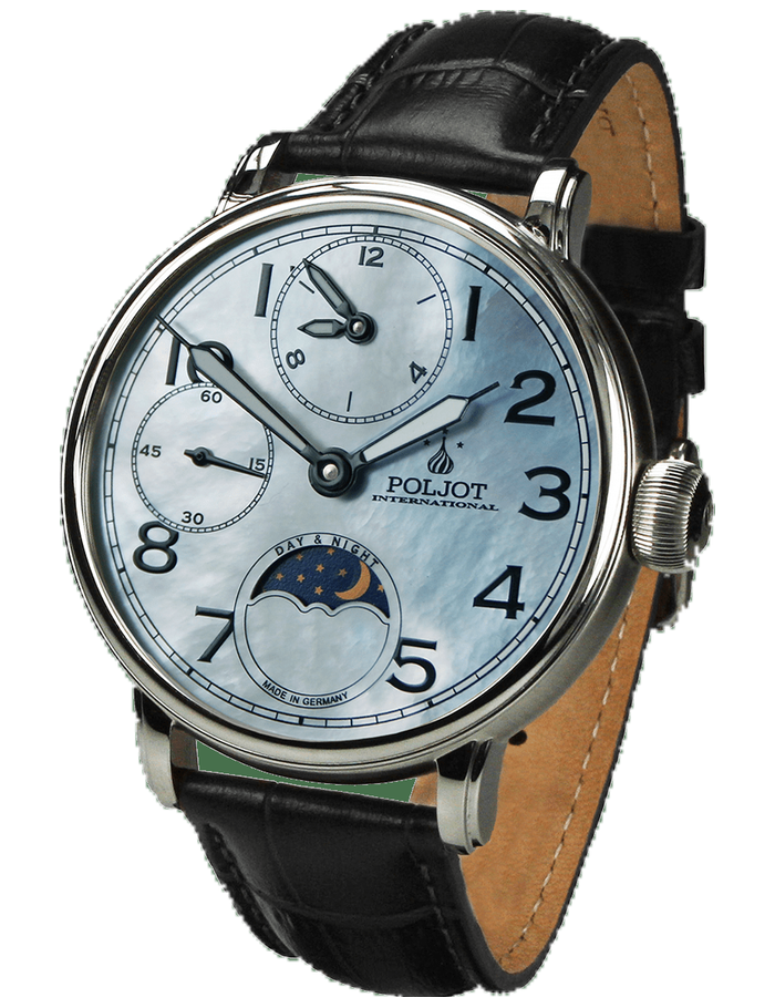 Часовник POLJOT INTERNATIONAL DOUBLETIMER 43MM 9120.2940336
