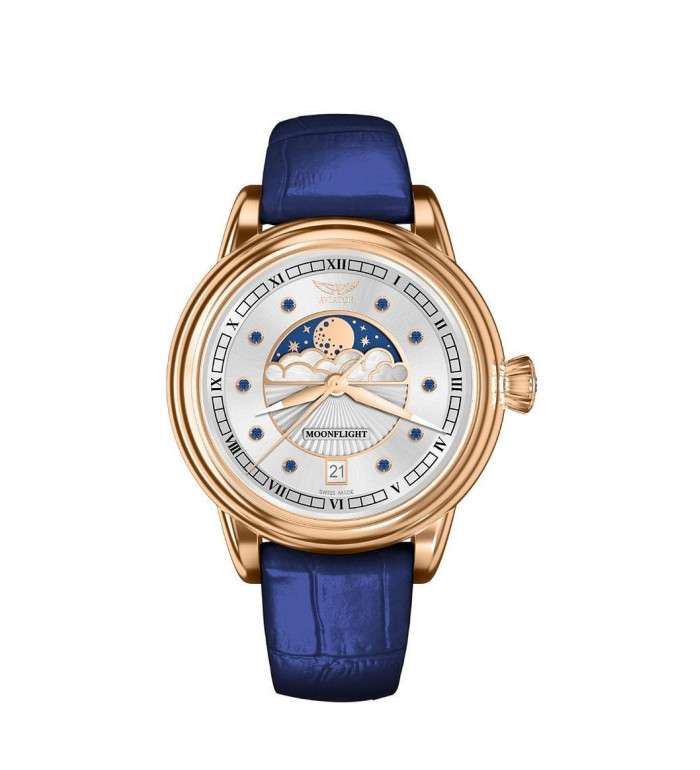 Aviator Douglas Moonflight Gemstone Edition Blue Saphire 36M V.1.33.2.416.4