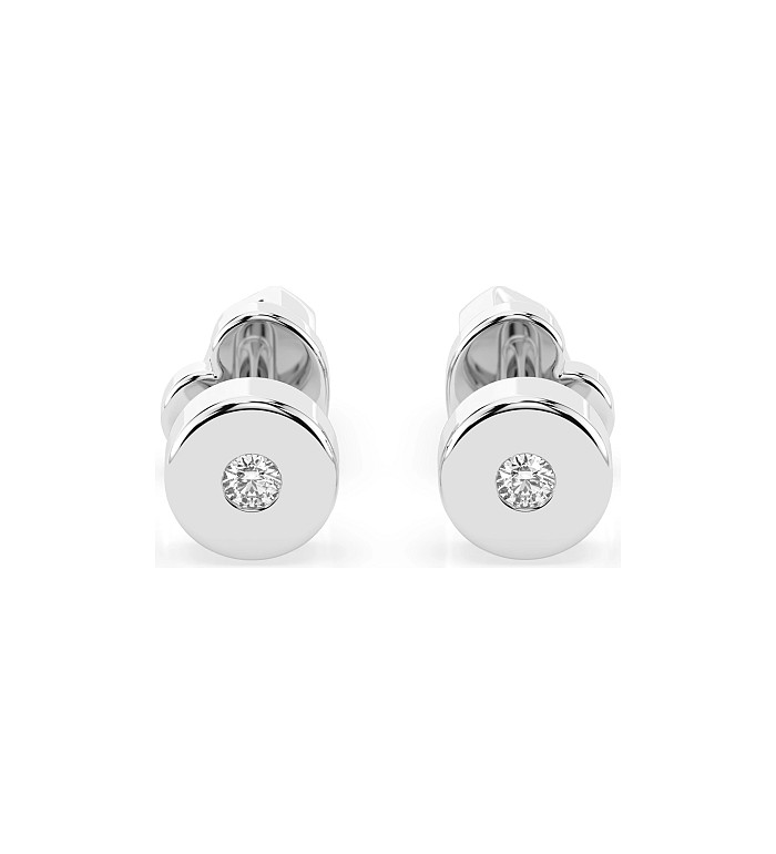 Cara обеци с диаманти 0.04 ct – ЗЛАТНО БИЖУ 14К K102-10050W/14K
