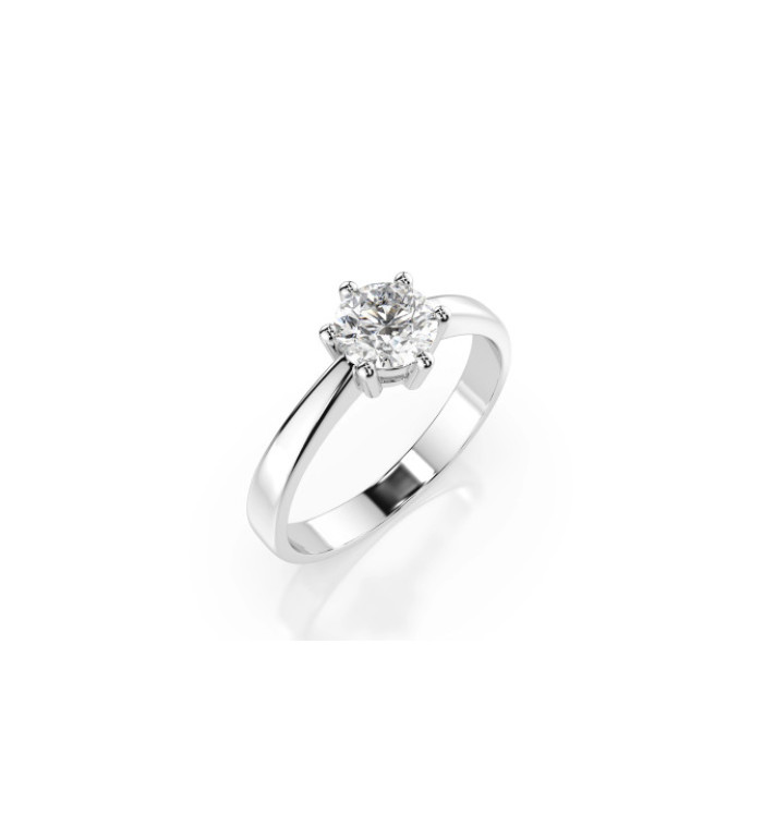 Златен пръстен с диамант CARA 0.50 ct GIA сертификат K101-10151W 