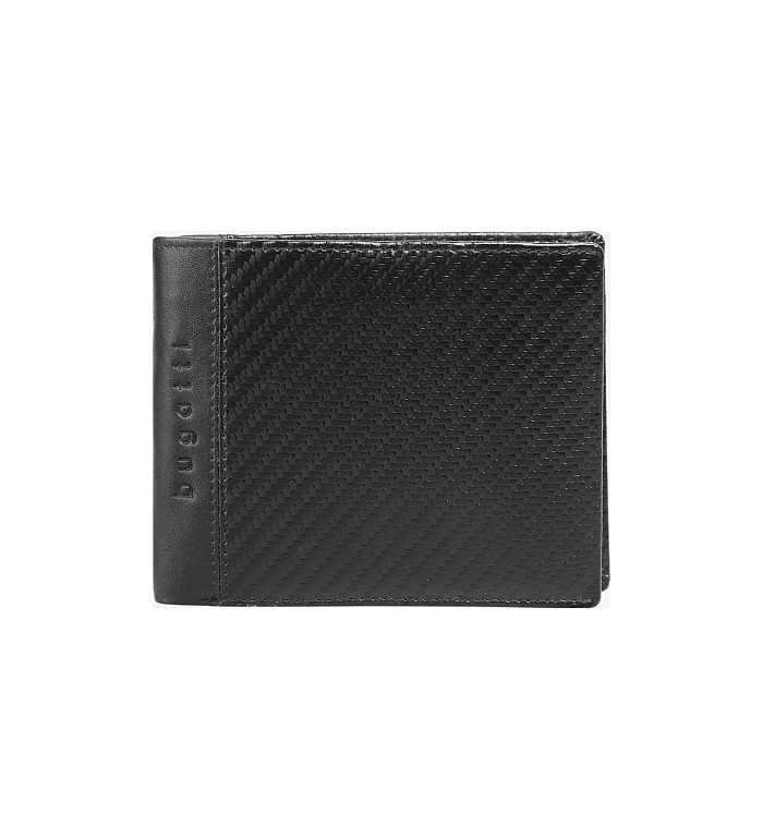 Мъжки портфейл Bugatti - Comet, с RFID защита, черен