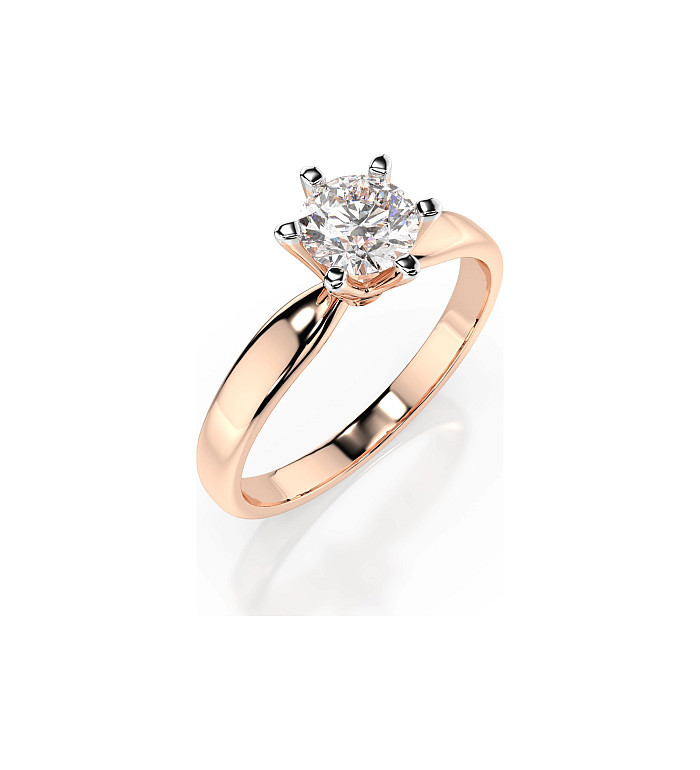 Cara пръстен с диамант 0.70 ct GIA сертификат – ЗЛАТНО БИЖУ 14К K101-10040R(5.7)/14K