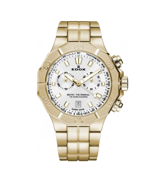 EDOX DELFIN CHRONOGRAPH QUARTZ 43MM MEN'S WATCH 10113 37JM AID