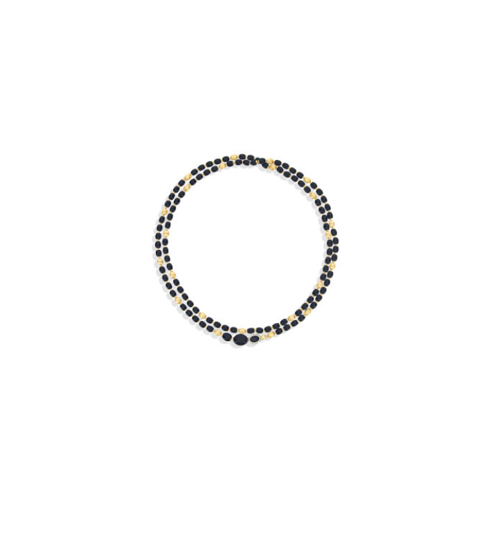 NANIS DANCING MYSTERY BLACK ONYX КОЛИЕ ОНИКС, ДИАМАНТИ CS3-599