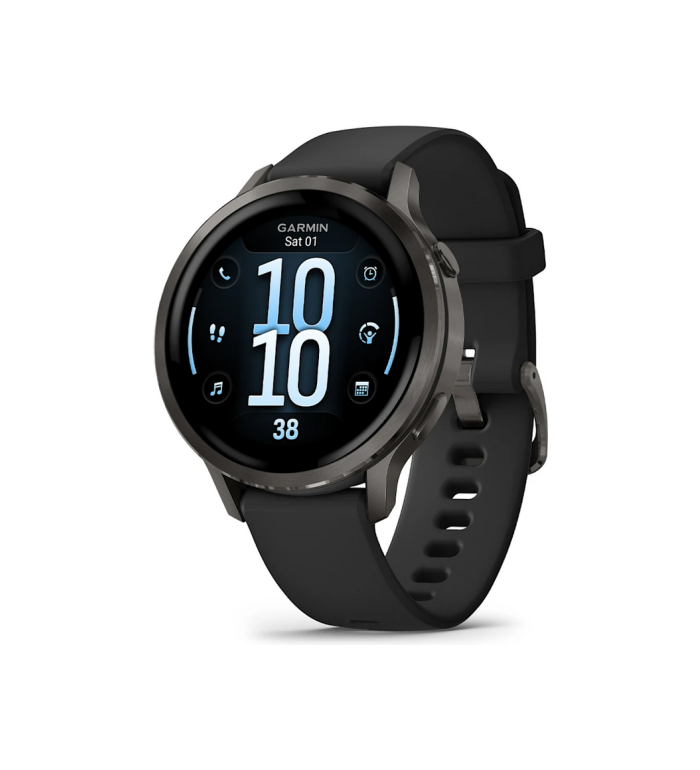ЧАСОВНИК GARMIN VENU 4 41ММ SLATE С BLACK СИЛИКОНОВА КАИШКА 010-03013-02