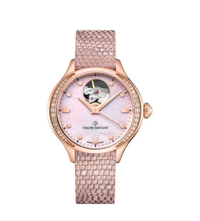 CLAUDE BERNARD DRESS CODE OPEN HEART 36MM LADIES' WATCH 85027 37RP NARIR