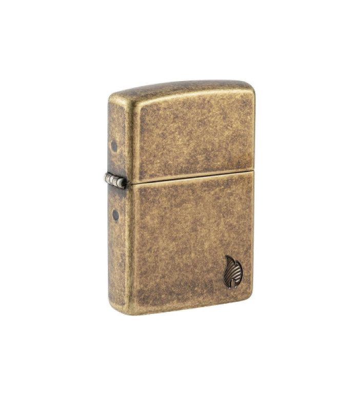 Запалка Zippo - Armor® Antique Brass Flame Design