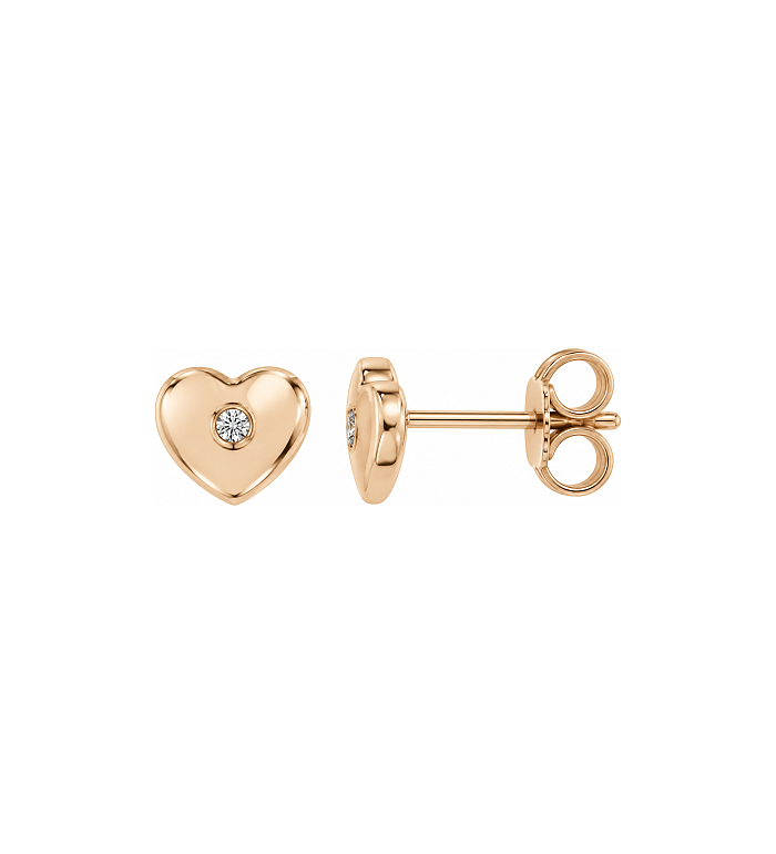Cara Diamanti златни обеци с диаманти BB0270R/0.02ctsSI/H