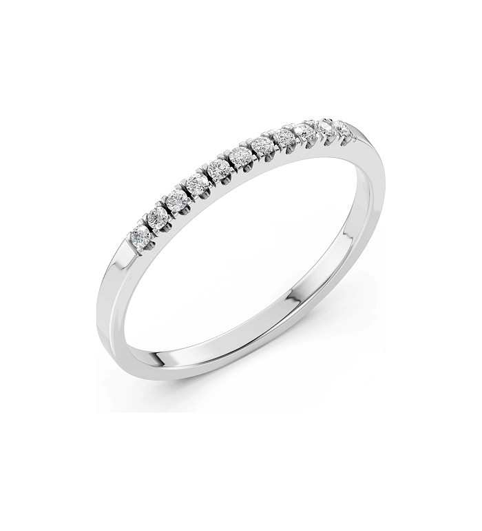 Cara пръстен с диаманти 0.11 ct – ЗЛАТНО БИЖУ 14К K101-10109W(1.3)/14K