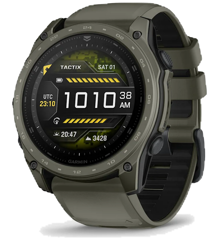 ЧАСОВНИК GARMIN TACTIX® 8 51 ММ AMOLED APPLIED BALLISTICS ULTRALIGHT SOLVER OLIVE DRAB CERAKOTE® 010-04553-11